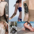 thumbnail image 4 of Pegatinas Tatuaje Impermeables Corporal 4 Uds Letras Brazo, 4 of 9