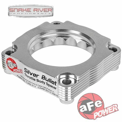 aFe POWER Silver Bullet Throttle Body Spacer, 46-31009, for BMW Fits select: 2012-2016 BMW 328, 2013-2018 BMW 320