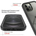 thumbnail image 5 of Nalacover Clear Case for iPhone 13 Pro Max, Dual-Layers Transparent Hybrid Rugged PC Soft Silicone Shockproof Case with Heavy Duty Screen Protector Military Grade Lens Full Protection Cover,Black, 5 of 6