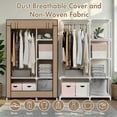 thumbnail image 5 of BAOKALER Closet Organizers and Storage, Hanging Closet Organization, Non-Woven Fabric Clothing Storage for Home Bedroom Living Room, Coffee, 5 of 16