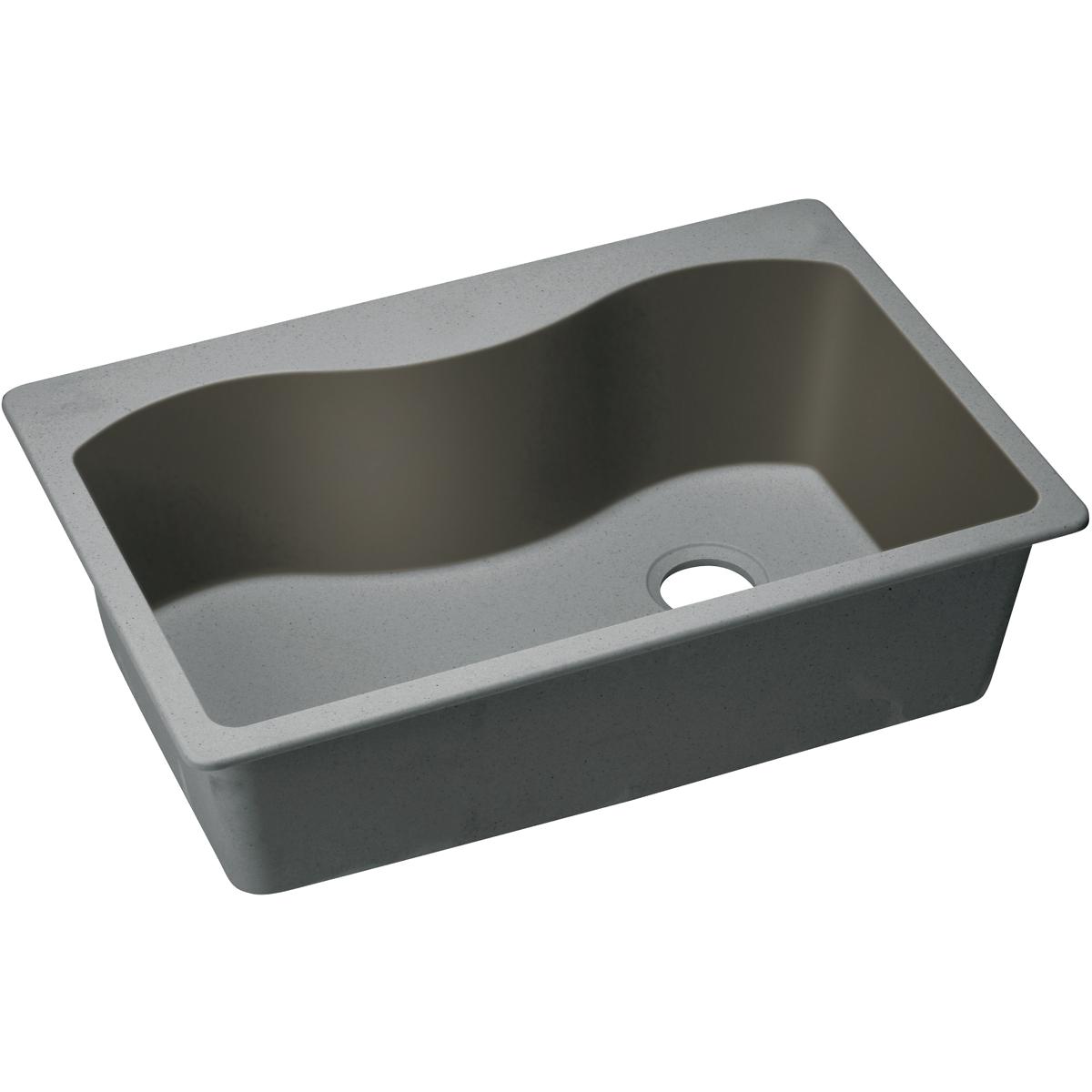 Elkay ELGS3322RGS0 Elkay Quartz Classic 33" x 22" x 91/2", Single Bowl