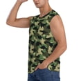 thumbnail image 3 of Kdxio Camouflage Dinosaur for Men's Muscle T-shirt,Sleeveless for Workout Running Athletic Gym Lounge Casual, 3 of 7