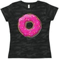 thumbnail image 3 of Inktastic Pink Donut with Sprinkles Women's T-Shirt, 3 of 5