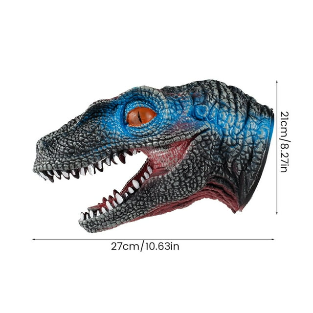 Dinosaure Marionnette à Main Haute Simulation Dino Gant de Main Extensible Imagination Développement Réaliste Marionnette à Main Jouets Naturel Latex Animal Tête Gant pour les Enfants Adultes Cadeau