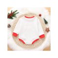 thumbnail image 3 of Kmbangi Babies Romper White Red Letters Printed Pattern Long Sleeve One-piece, 3 of 8