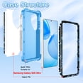 thumbnail image 5 of CASEFIV for Samsung Galaxy S26 Ultra Case,Glow in The Dark,Shockproof Protection Hard PC Soft Flexible TPU Bumper Drop Protective Protective Phone Cover Case for Galaxy S26 Ultra,Blue Butterfly, 5 of 7