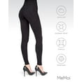 thumbnail image 6 of MeMoi Soft & Smooth Microsuede Leggings - Womens - Female (Large/X-Large, Black), 6 of 7