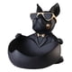 thumbnail image 1 of Estatua de perro, figura decorativa de resina para escritorio, para guardar llaves y acceder a la caja. Negro, 1 of 8