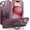 Wine Red, variant on Compatible with iPhone 15 Plus Case with Invisible Magnetic O-Ring Stand -Grade Translucent Case for iPhone 15 Plus 6.7" [Compatible with MagSafe][Great Grip Feeling], Wine Red
