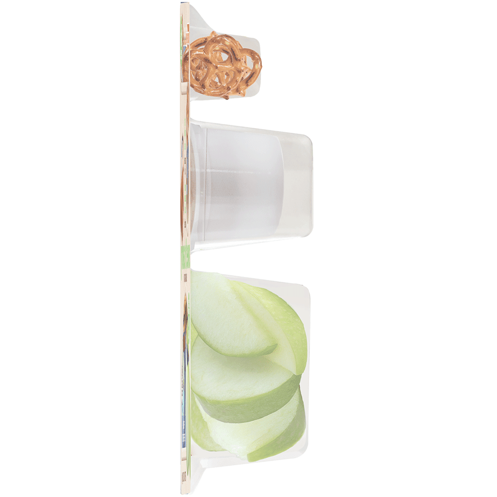 Crunch Pak Sweet & Savory Snacker with Tart Apples, Turkey Bites, Pretzels, & Caramel 4.15oz Tray