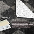 thumbnail image 4 of Pentantan 8’x 10’ Shag Area Rugs, Soft Fluffy Modern Checkered Indoor Carpet for Living Room Bedroom, Gray & Black, 4 of 7