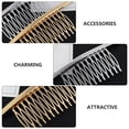 thumbnail image 3 of French Hair Pin 4 pcs Teeths Hair Hair Clip Combs Metal Wire Hair Combs Wire Bridal Wedding Veil Combs Clip Combs Metal Hair Styling Accessories, 3 of 5
