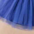 thumbnail image 2 of Vedolay Long Dress Lace Girls Wedding Dress Embroidered Flower Princess Sparkle Tulle Birthday Party Dresses,Blue 2-3 Years, 2 of 5
