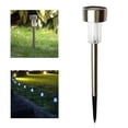 thumbnail image 4 of Yuarrent Lámpara LED solar de acero inoxidable para paisaje, camino de jardín, nivel IP44 Iluminación y accesorios Azul, 4 of 6