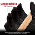 thumbnail image 3 of Guantes de bateo Franklin Sports Shok-Sorb X negro/negro para adultos Franklin Sports, 3 of 7