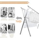 thumbnail image 4 of BNFU Tendedero Plegable para Ropa, 1.6m Tendedero Plegable Retráctil, Soporte de Secador para Ropa Retráctil para Interior y Exterior,Tubería Reforzada,Portátil Tendedero Ajustable con 32 Ganchos, 4 of 9