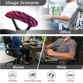 thumbnail image 4 of SCRAWLGOD Zebra Print Pink Black 3 PCS Universal Computer Chair Cover with Arm Slipcovers Removable Non-Slip Desk Chair Cover Scratch Resistant Gaming Chair Protector, L, 4 of 7