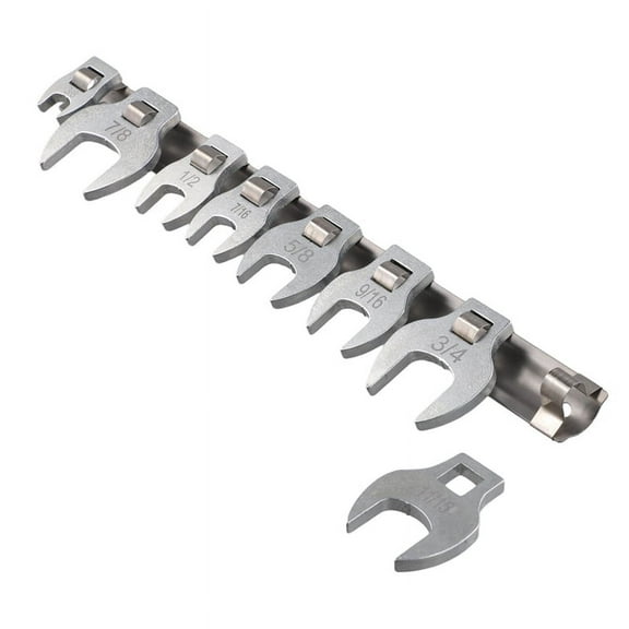 3/8 Inches Nut Crowfoot Wrench Set Horn Wrench Heads Square Heads Hardware Tool Wrench of Imperial Bul