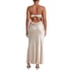 thumbnail image 2 of VISgogo Vestido sin mangas sin espalda para mujer, de una sola pieza elegante sin tirantes de color sólido, vestido de banquete de boda para cóctel VISgogo moda, 2 of 9