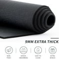 thumbnail image 2 of Premium Large Yoga Mat 9'x6'x9mm, Extra Wide and Thick Exercise Mats for Home Gym Workout, Move Freedom, Non-Slip, Soft for Women and Men Fitness, Eco-Friendly, Barefoot Only,108" x 72", 2 of 3
