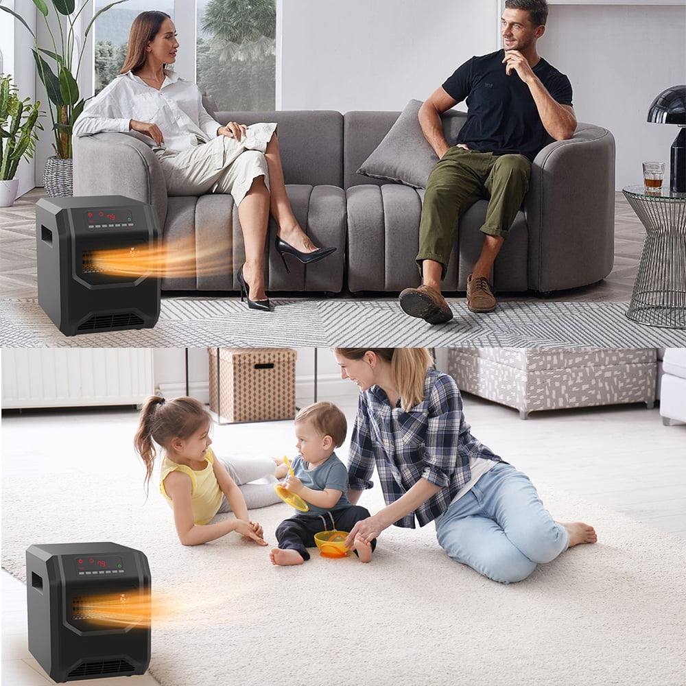 uhomepro Electric Heaters, Safe Infrared Quartz Electric Heater ...