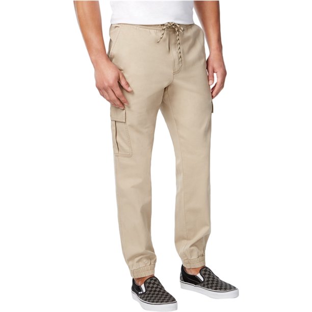 American Rag Mens Slim Fit Cargo Casual Jogger Pantalones, Beige, X-Large American Rag Persona que practica jogging