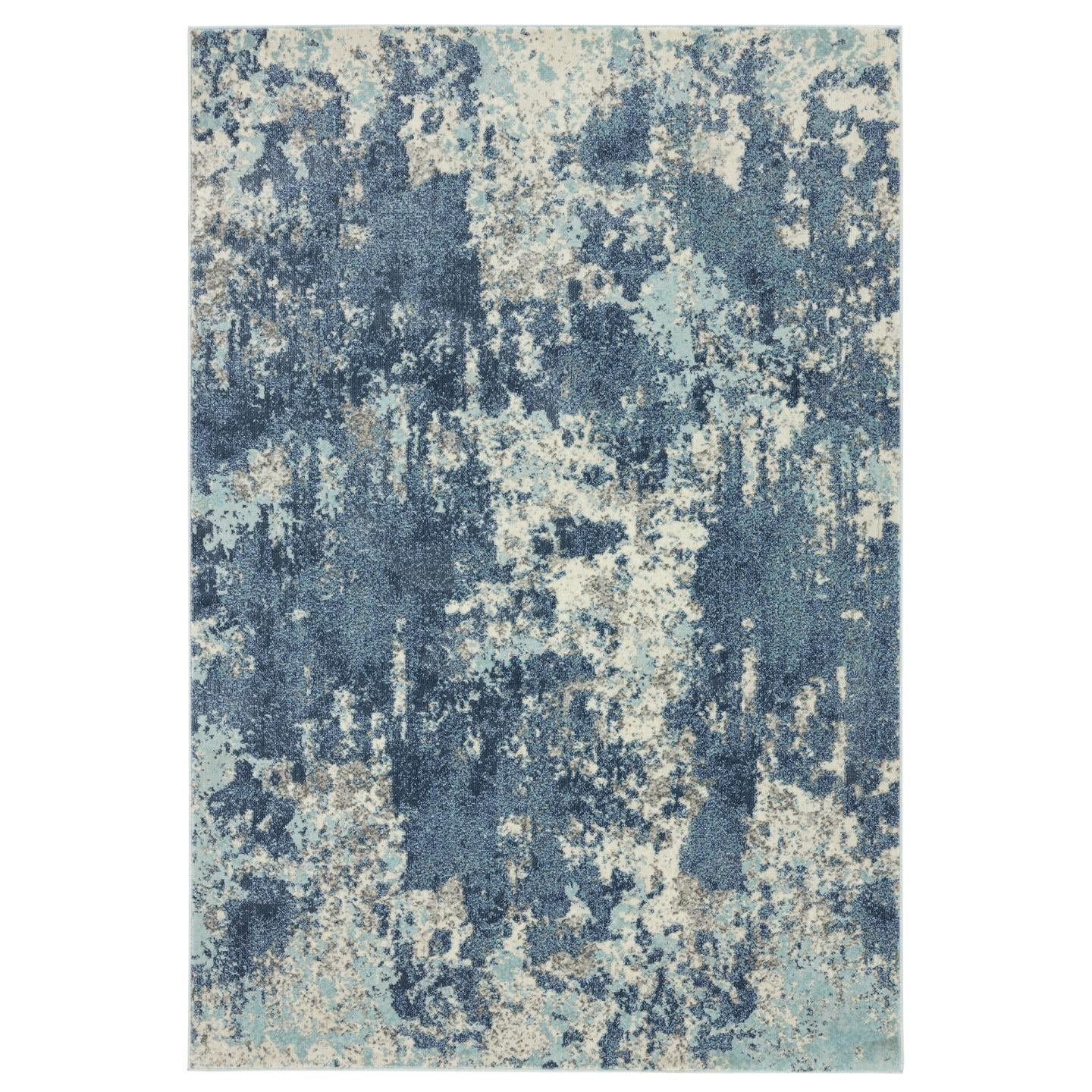 Luxe Weavers Modern Blue 8x10 Abstract Area Rug