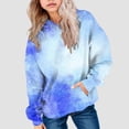 thumbnail image 2 of mgoYE Hoodies for Teen Girls Cute Oversized Gradient Sweatshirts Long Sleeve Pullover Fall Winter Clothes, 2 of 6