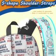 thumbnail image 5 of Baseballs and Game Terms White 17" School Backpacks for Teens,Waterproof Oxford Fabric,S-Shape Padded Straps for School,Travel,Hiking,Camping, 5 of 6