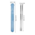 thumbnail image 2 of unbranded Utensilios De Acero Inoxidable Resistentes Con Estuche Portátil Para Comedor Y Exteriores, 2 of 8