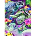 thumbnail image 2 of Sheena Pike Art 19x24 Black Ornate Wood Framed with Double Matting Museum Art Print Titled - Day Dream Sea Turtles, 2 of 4