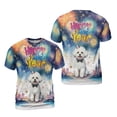 thumbnail image 3 of Happy New Year with Bichon Frise Fireworks Holiday Xmas Winter 2025 All Over Print 3D Shirt Unisex Merch Bichons Dog Lovers Gifts Idea - 00025, 3 of 6