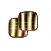 2-Pack 7 Square Bamboo Hot Pads