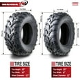 thumbnail image 3 of 14-20 Yamaha RHINO 700 ATV Tire Set WANDA 25x8-12 25x10-12 lite Mud, 3 of 5