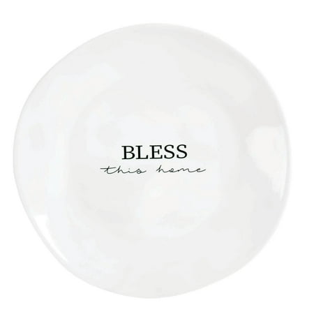 

Bless this home 10.25 x 10.25 Melamine Decorative Serving Platter