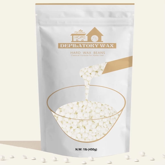 Waxing Beads Lifestance Pearl White, 450 g, cabello áspero sin perfume
