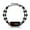 Black, variant on Metaljc Stainless Steel Medical Alert ID Bracelet for Women, Engraved Pacemaker