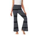 thumbnail image 7 of Frostluinai Girl's Flare Leggings Striped High Waisted Bootcut Yoga Pants Kids Dance Bell Bottoms Leggings Warm Active Pants 5-16Y, 7 of 7