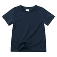 thumbnail image 1 of ManxiVoo Girls Racerback Dance Tank Top Crop Sports Top for Ballet Gymnastics and Active Play 90 Size Navy, 1 of 4