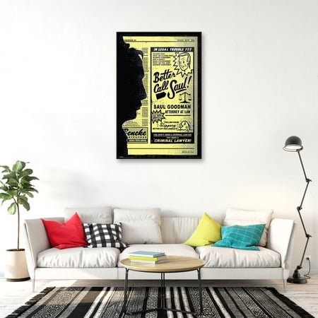 Breaking Bad / Better Call Saul - Framed TV Show Poster (Yellow Pages