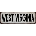 thumbnail image 1 of WEST VIRGINIA Vintage Look Rustic Metal 6x18 Sign City State 206180041361, 1 of 1
