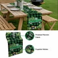 thumbnail image 5 of St. Patrick's Day Table Runner - 60 Inch Long, Kitchen Dining Table Runner Dresser Scarves, Green Truck Lucky Shamrocks Farmhouse Check Farmhouse Decor for Coffee Tables Wedding Party Banquet, 5 of 8