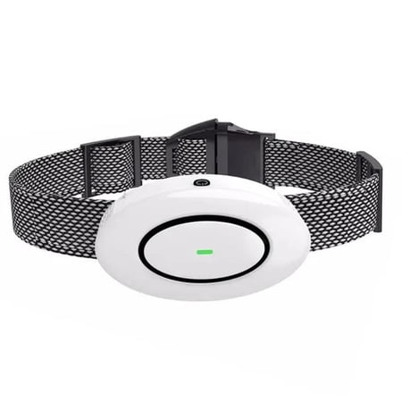 Pet Life Bark Safe LED 1-3 Dog 1200 ft. Range 7-Level Vibration & Sound Training Dog Collar with Additional Receiver - Black & White - One Size