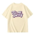 thumbnail image 4 of Girls Graphic Tee Shirts Trendy Casual Short Sleeve Tops Girls Shirts Size 8 Printed Crewneck Loose Fit Basic Cotton Shirts Size 7-8 Years,2-Beige, 4 of 4