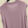 thumbnail image 6 of Asxite Womens Pajamas Casual Loose Breathable Sleeveless Crew Neck Solid Sleep Shirt, 6 of 6