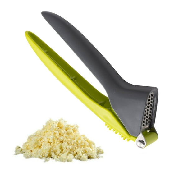 LanSuare Ergonomic Garlic Press, Stainless Steel Crusher, Non-Slip Grip, Easy-Clean Design, Arthritis-Friendly Kitchen Gadget
