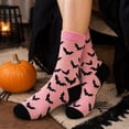 thumbnail image 4 of Soft Fuzzy Socks for Women Coral Fleece Halloween Funny Novelty Fluffy Bat Slipper Socks Ladies Home Hosiery Gift, 4 of 6