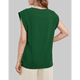 thumbnail image 4 of Camiseta Sin Mangas Informal de Verano para Mujer, Color Verde Oscuro, Talla S, 4 of 5