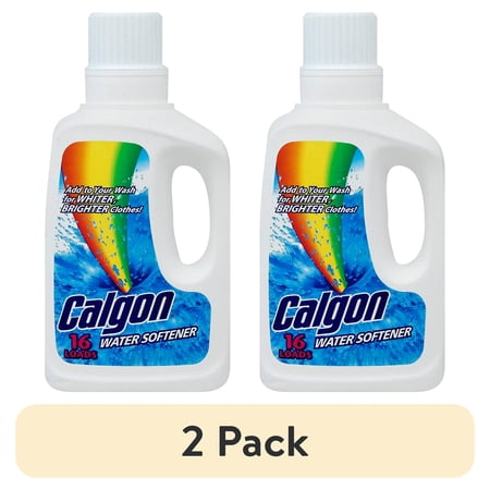 (2 pack) Calgon Water Softener Laundry Detergent Booster, 32 oz