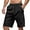 Black, variant on Bcfgryg Men's Summer Fashion Loose Beach Casual Quarter Pants Washed Button Sport Shorts Men Men's Shorts Black L